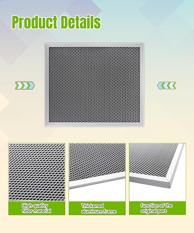 2 Packs 5443 Dehumidifier Filter 10″x12″x1″ Fits for Whole-House Dehumidifiers Models 1830 1850 1852 and Ventilation Models 8191 8192,Washable MERV 8 Filter Replacement - Image 3