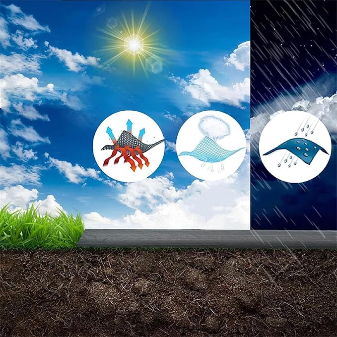 Weed Barrier Fabric Planting Cover - 4 x 150 FT Heavy Duty Landscape Fabric Ground Cover Block for Outdoor Planting - Image 4