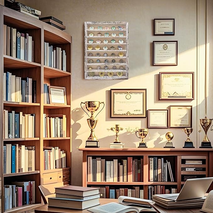 18*24 Large Shadow Box Frame with Removable Shelves,White Shadow Boxes Display Cases for Small collectables，Deep Memory Box Display Case Trinket Shelf for Collection，Coins，Miniatures Figures - Image 6