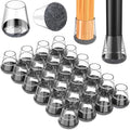 24 Pcs Silicone Chair Leg Floor Protectors Extra Small，Grey Chair Leg Covers to Protect Wood/Tile/Floors Scratches,Felt Pads Chair Leg Caps No Noise by YTEACIUL