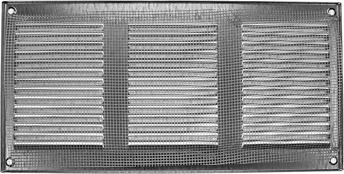 Vent Systems 12" x 6" Inch (Overall) Scratch Resistant Galvanized Metal Vent Cover - 3 Pack - Louvered Duct Grille with Built-in Mesh Screen - Wall/Ceiling HVAC Ventilation Register - Indoor & Outdoor - Image 6
