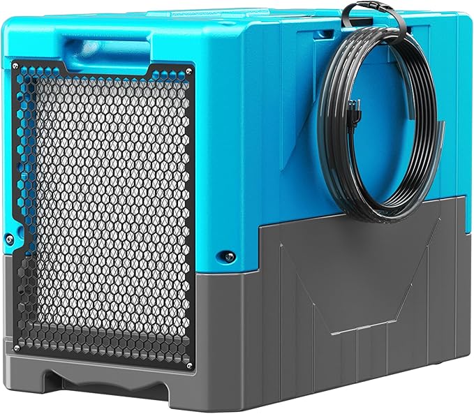 190Pints Commercial Dehumidifier for Basements with Pump Drain Hose, LGR Dehumidifiers with Wheels, Crawl Space Ddehumidifier for Basement, Warehouse and Garages Up to 6000 Sq.Ft, Blue-2026 Upgraded by BSMTEK