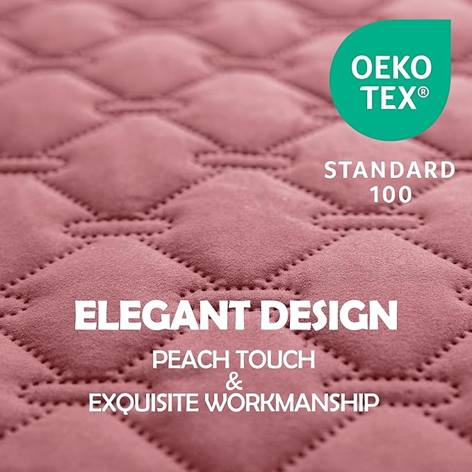 gogobunny 3X Stronger Waterproof Pet Blanket, Scratch Proof Furniture Protector for Dogs Cats, Reversible Cover 30x30 Inch, Dark Pink/Light Pink - Image 5