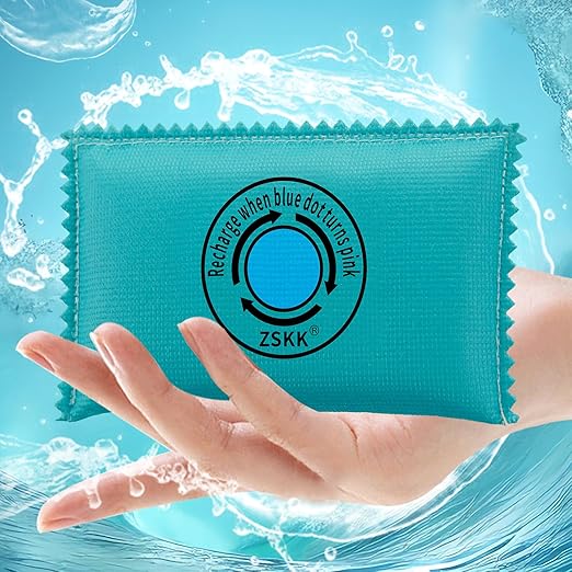 100g Rechargeable Desiccant Pack of 10,Silica Gel Desiccant Packets,Moisture Absorbers for Storage Bins, Suitcase, Gun Safe, 3D Filaments, Electronics,Desiccant Dehumidifier for Closets,Cars - Image 3