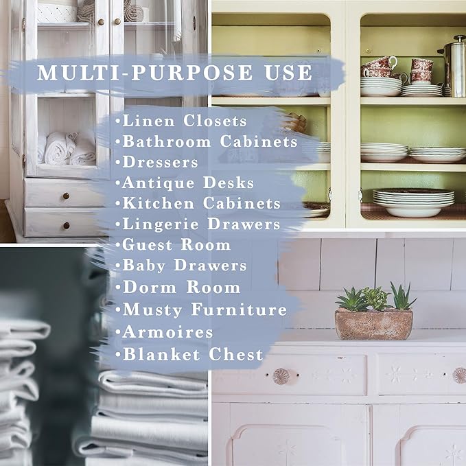 8X Linen Scented Drawer Liners for Dresser - Non Adhesive Cabinet Liners for Shelves - Double-Sided Pattern Kitchen Shelf Liners - Shelf Paper for Bathroom, Cupboard & Closets are Ideal Winter Gift - Image 9