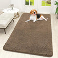 OLANLY Dog Door Mat for Muddy Paws 59x32, Absorbs Moisture and Dirt, Absorbent Non-Slip Washable Doormat, Quick Dry Chenille Mud Mat for Dogs, Entry Indoor Entryway Carpet for Inside Floor, Tan by OLANLY
