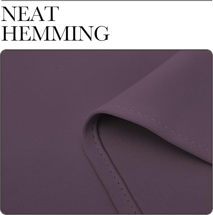 NICETOWN Window Treatment Blackout Curtains and Draperies - (Plum Color) 42x40 inch, 2 Panels, Room Darkening Blackout Panel Drapes for Bedroom - Image 7