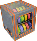 3D Printer Filament Storage Box Large, 2 Tiers Dual-Row Metal Filament Storage Rack with Fire-Resistant Enclosure Cover Tent, Holds Up to 24 Rolls of Filaments, Ideal for Home, Office Workshop, Studio by Unknown