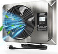ALORAIR 780 CFM Crawl Space Ventilator Fan with Digital control, IP55 Rated Stainless Steel Exhaust Fan with Temperature Humidity Controller, Timing Cycle, Speed Control for Basement, Garage, Attic by ALORAIRSOLUTIONSINC0J0DC