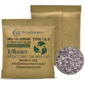 1/6U Kraft Clay Desiccants Packs for Storage - Silica Gel Packets Alternative, 6 Gram Food Safe Bentonite Clay Desiccant Bags, Military Grade Highest Moisture Absorbers [600 Pack] by Wisesorb