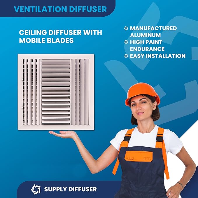 12x4 Inch (Duct Opening) Air Return Vent Cover Decorative – Premium Aluminum AC Vent Cover for Ceiling & Wall, Rustproof Grille, Ideal for Home HVAC Grille, Durable & Easy to Install by ACLAMINAIRE - Image 5