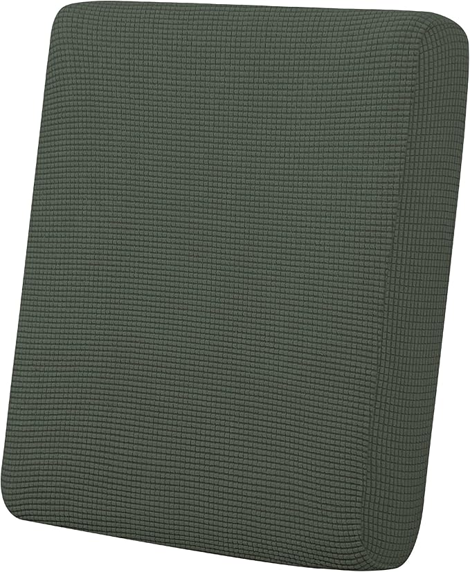 Easy-Going Stretch Chair Cushion Cover Sofa Cushion Furniture Protector Sofa Seat Sofa Slipcover Sofa Cover Soft Flexibility with Elastic Bottom(Chair Cushion, Olive Green) by Easy-Going