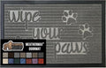 GORILLA GRIP 100% Waterproof All-Season WeatherMax Doormat US Designed Natural Rubber, Stain and Fade Resistant, Low Profile Indoor Outdoor Door Mats, Easy Clean Patio Mat, 17x29, Stone Paws by GorillaGrip