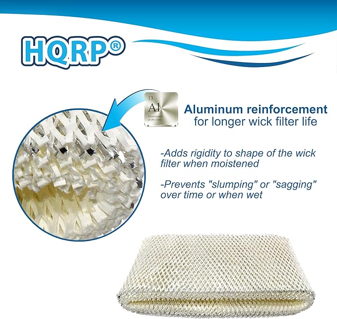 HQRP SWF75 Wick Filter Compatible with Sunbeam Humidifier SCM3501, SCM3502, SCM3657, SCM3656, SCM3609, SCM3609P, SCM3755, SCM3755C, Part SWF75 SF221 SWF75-CN1 SWF-75 Replacement - Image 3