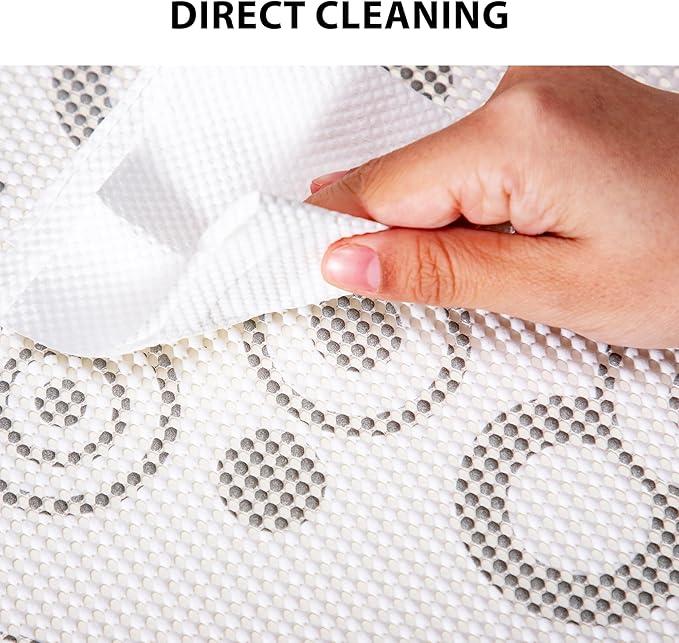 Shelf Liners for Cabinets-Drawer Liner Cabinet Liners for Shelves Kitchen,Non-Adhesive,Non-Slip,White Circle,12in x 20Ft (240 inch) - Image 6
