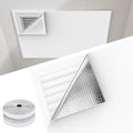 Insulation Cover for Vents, Foam Thermal Insulation with Veclro Strips, 3-Layer Whole House Fan Cover for Ceiling, Attic, RV, Garage, Reflective, Thermal Foam Cover by Chiligent