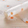 INNOLITES Shelf Liners for Kitchen Cabinets – Drawer Liner Waterproof & Oil-Proof, Non-Adhesive EVA with Floral Pattern – Durable Washable, Easy to Clean (Clean Daisy, 17.7" x 197") by INNOLITES