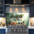 NYZE Kitchen Backsplash Stickers Waterproof Stove Backsplash Protector, 30 X 16 inch Removable Kitchen Wallpaper with Wall Art Decor for Stove Cooking Area(Kitchen Shelf) by GIVEYOUTHEBEST
