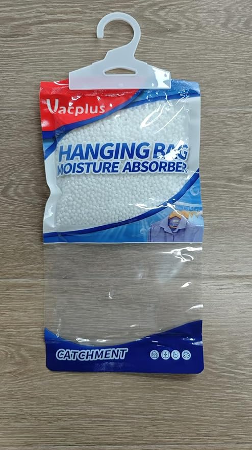 Vacplus Moisture Absorbers Packets, Fragrance Free 20 Pack, Humidity Packs, Dessicant Packets, Hanging Closet Dehumidifier Bags, Odor Eliminator for Bathroom 9.8OZ - Image 8