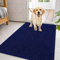 OLANLY Dog Door Mat for Muddy Paws 44x32, Absorbs Moisture and Dirt, Absorbent Non-Slip Washable Doormat, Quick Dry Chenille Mud Mat for Dogs, Entry Indoor Entryway Carpet for Inside Floor, Navy Blue by OLANLY