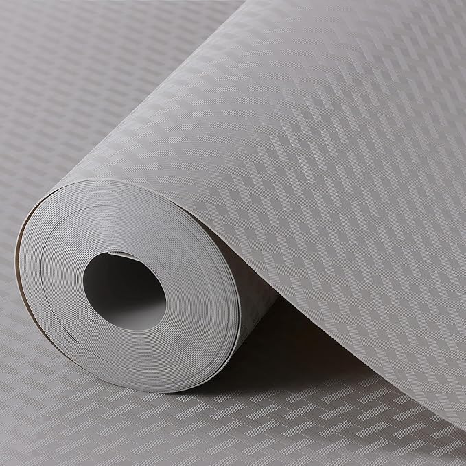 Light Gray Shelf Liners for Kitchen Cabinets Refrigerator Liners Waterproof & Oil-Proof Kitchen Cupboard Liner Drawer Mats EVA Material Non Adhesive Fridge Liner for Shelves 23.6 x 157.4 Inches - Image 5