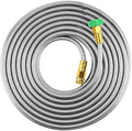 BEAULIFE Short Metal Steel Garden Hose 15 Feet Drinking Rv Water Hose Dehumidifier Drain Hose Connector Extension Attachments 3/4” Hose Bib Faucet Reel Extender for Outdoor by Beaulife
