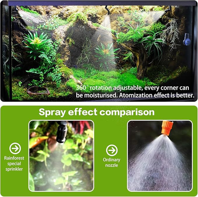 Reptile Fogger Automatic Reptile Mister Fogger for Terrarium, Timed Terrariums Humidifiers for Chameleon/Lizard/Snake/Turtle/Frog - Image 5