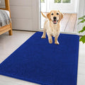 OLANLY Dog Door Mat for Muddy Paws 44x32, Absorbs Moisture and Dirt, Absorbent Non-Slip Washable Doormat, Quick Dry Chenille Mud Mat for Dogs, Entry Indoor Entryway Carpet for Inside Floor, Royal Blue by OLANLY