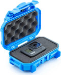 Evergreen 52 Dry Box Protective Case with Pick & Pluck Foam - Travel Safe/Mil Spec/Waterproof/USA Made - for Pistols, Cameras, Phones, Camping, Fishing, Hiking, Traveling, Water Sports, Knives (Blue) by EvergreenCases