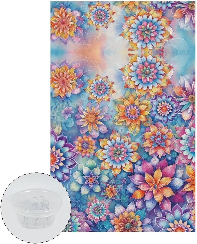 Tropical Flower Sofa Headrest Covers Anti-Fade Protective Sofa Covers Pet-Scratch Resistant Recliner Backrest Cover 16.53 x 26.18 in Furniture Protector for Office Living Room - Image 2