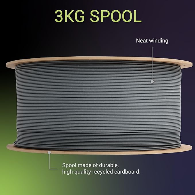 Polymaker Fiberon PPS-GF20 Filament 1.75mm 3kg Spool, Extreme Heat Resistance, Electrically Insulating, UL94 V0 Flame Retardant, Chemical Resistant, Ideal for Housings, Fixtures & Automotive Parts - Image 2
