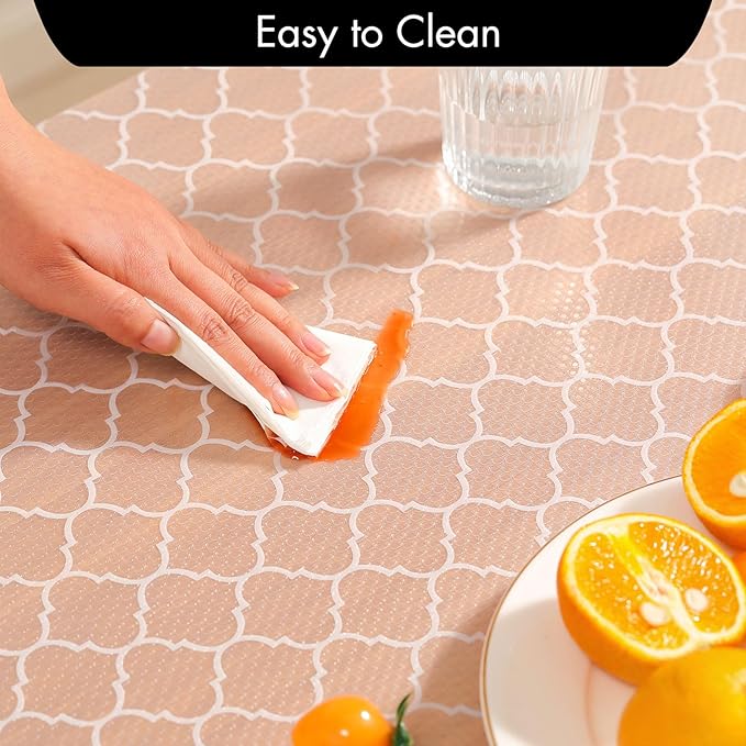 Cooyes Shelf Liner for Kitchen Cabinets – Non-Adhesive Waterproof Drawer Liner – Durable EVA Material Easy-to-Cut Shelf Paper for Refrigerator, Cupboard, Dresser with Modern Pattern (17.7"W x 78.7"L) - Image 6