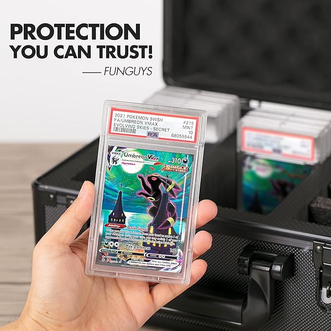FunGuys Graded Sports Card Storage Box, Trading Card Storage Box, Trading Card Case for Pokemon, Baseball, Sports, MTG - Image 7