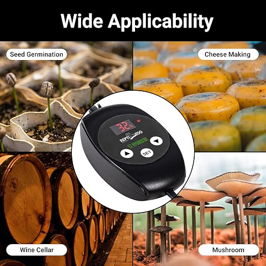 REPTI ZOO Reptile Digital Hygrometer Controller LED Humidistat Reptile Humidity Control for Reptile Terrariums Tank Reptile Humidifier Fogger Mushroom Greenhouse - Image 5