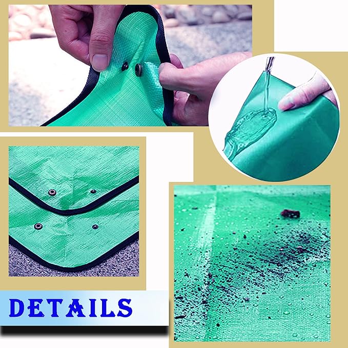 2 PCS Plant Repotting Mat for Indoor Plants, 43" X 29" Thickened Foldable Waterproof Plant Potting Tray and Mess Control, Portable Potting Mat Gardening Tray for House Plants Succulents, Extra Large - Image 6
