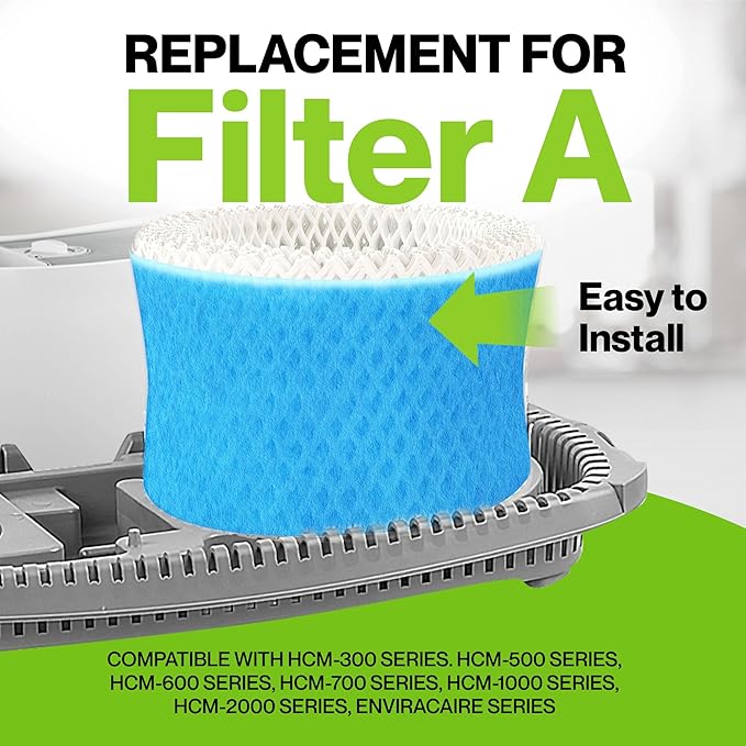 Durabasics 4 Pack of Premium Humidifier Filters Compatible with Honeywell Humidifier Filters HAC-504, HAC-504AW & Honeywell Filter A | Replacement for HCM 350 Filters & Cool Mist Humidifiers - Image 3