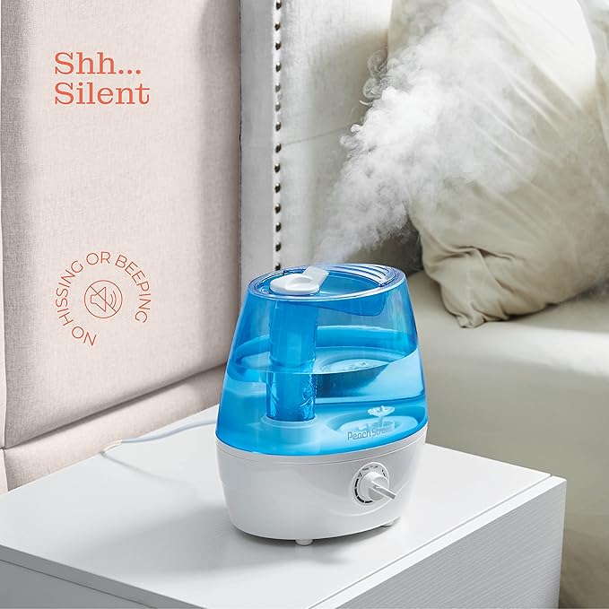 Cool Mist Humidifiers for Bedroom - 2.2L Water Tank, Baby, Office, Quiet Ultrasonic Air Vaporizer, Adjustable Mist Level, 360 Nozzle Rotation, Auto-Shut Off, Large Area Humidifier Easy Fill and Clean - Image 6