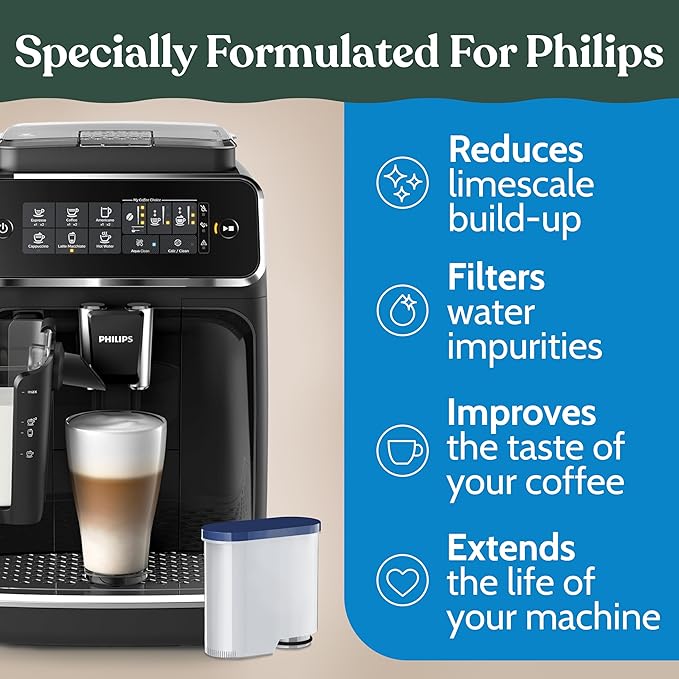 Roobi Compatible Philips Water Filters. Specially Designed for Philips Coffee Machines, Carbon Neutral Aqua Clean Water Filters. 2 Pack, 6 Months Supply. - Image 3