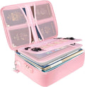 BALEINE Fireproof Document Box with Lock, Portable Fireproof Document Bag Waterproof Fire Proof File Boxes for Documents, File Organizer Box for Important Paperwork (Pink, 15''x11''x4'') by BALEINE