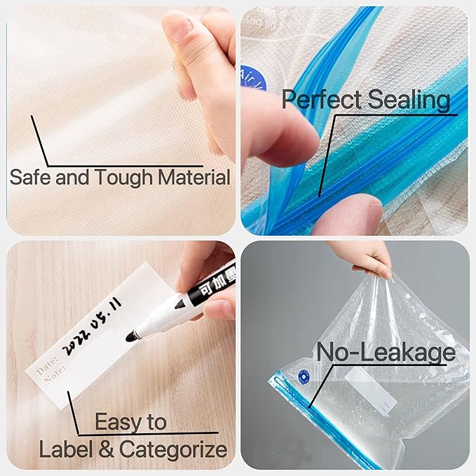 3D Filament Storage Bags with Electric Pump, Dust Proof, Humidity Resistant, Perfect for 3D Printer Filament Storage (20 Bags & Filament Holder & Electric Pump) - Image 7