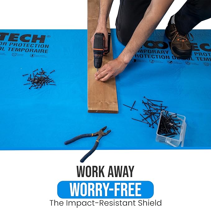 Temporary Floor Protection for Renovation, Painting, Construction - 40" x 90 ft, Covers 1800 sqft - Image 3