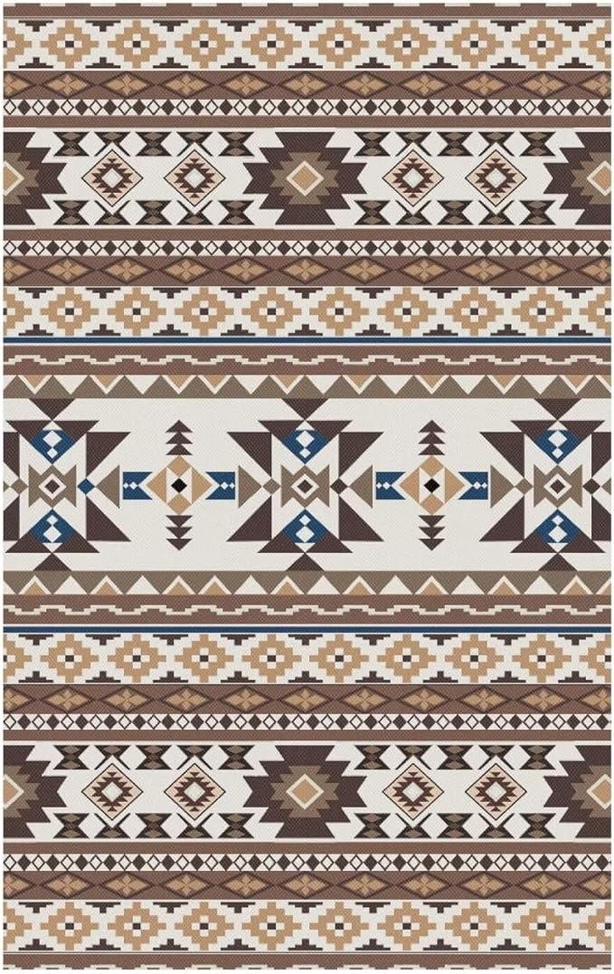 Brown Aztec Print Recliner Headrest Cover Soft Sofa Headrest Slipcovers Non-Slip Pet Scratch Resistant Couch Headrest Covers Furniture Protector for Recliner Leather Sofa Couch - Image 6