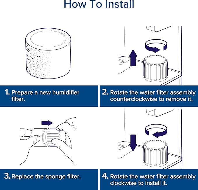 LEVOIT 10-Pack Top Fill Humidifier Replacement Filters, Capture Particles to Improve Humidification Efficiency, for Classic160, Dual150, Dual200S, Classic300(S), LV600S, OasisMist450S, Superior6000S - Image 8