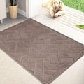 PURRUGS Dirt Trapping Door Mat 20" x 31.5", Non-Slip Machine Washable Entry Rug, Dog Doormat, Indoor Front Door Mat, Super Absorbent Entryway Rug for Muddy Shoes & Paws, Grayish Brown by PURRUGS