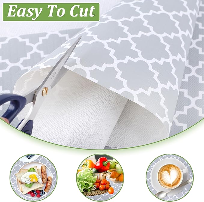 Shelf Liners for Kitchen Cabinets 15 Inch Wide X 20 Ft Non Adhesive Cabinet Drawer Liner Non Slip Waterproof Shelves Mat for Refrigerator Closet Cupboard Pantry Kitchen Bathroom - Image 3
