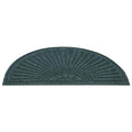 Guardian EcoGuard Diamond Fan Indoor Wiper Door Mat, Recycled Plactic and Rubber, 3', Charcoal Black by GuardianFloorProtection