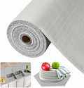 Beautysaid Shelf and Drawer Liner for Kitchen Cabinet, Non Adhesive Non Slip Shelf Paper Waterproof Washable Thickened for Dresser Pantry Shelve Bathroom Protector Liner(Light Grey,23.6 in x 10 FT) by Beautysaid