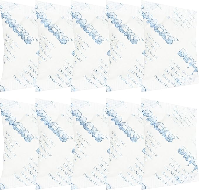 Absorbent Industries Dry-Packs Silica Gel in Cotton Dehumidifier Absorbs Moisture 3 Gram 10PK - Image 2