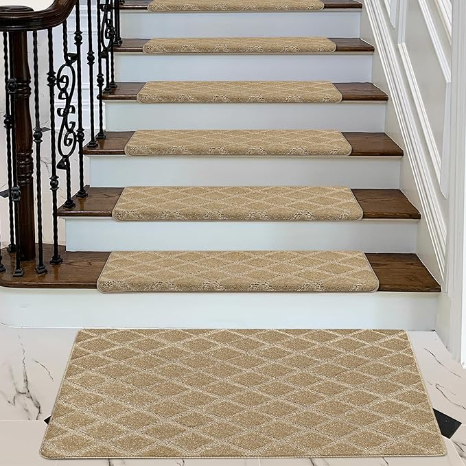 PURE ERA Carpet Stair Tread Landing Mat Tape Free Self Adhesive Non Slip Skid Resistant Indoor Doormat Area Rug Floor Mat for Kitchen Bathroom Workstations Washable 2' X 3' - Image 2