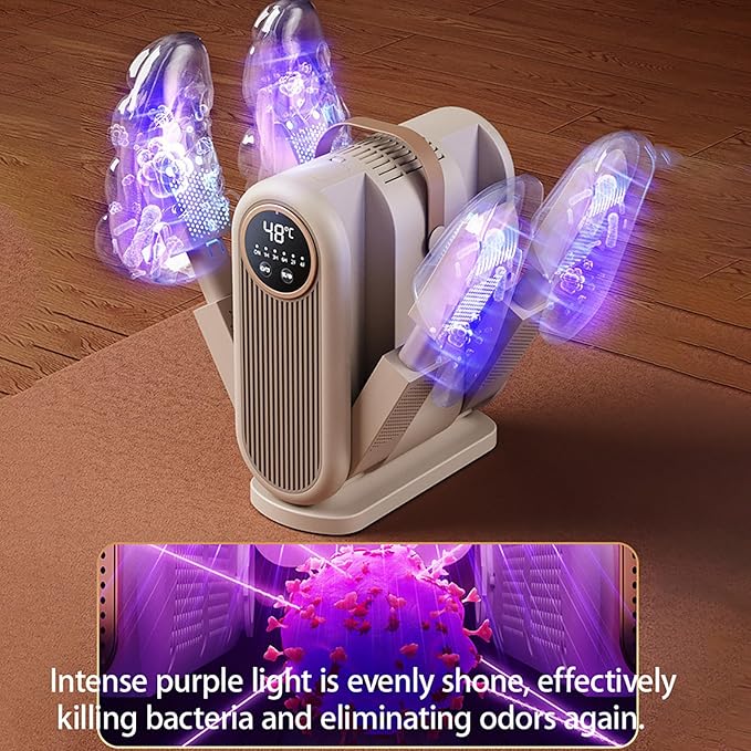 Glove Dryer & Boot Warmer, Electric Shoe Dryer with Digital Panel, 48°C Constant Temperature and 360° Heating, 60 Min/180 Min/360 Min Timing and Safe Material, for Boot, Shoes, Gloves, Hats - Image 2